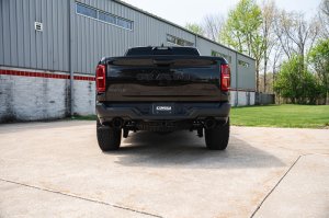RAM 1500 Performance Exhaust - Dual Rear Exit - CORSA Performance - Cat Back Dual Wall Tips - Gun Metal - `25-`26